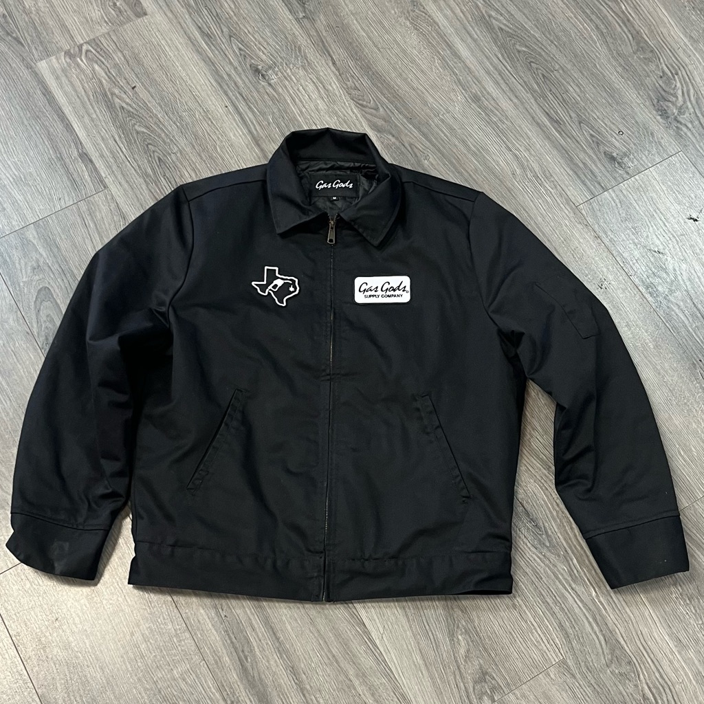 Black Mens Gas Gods Work Jacket